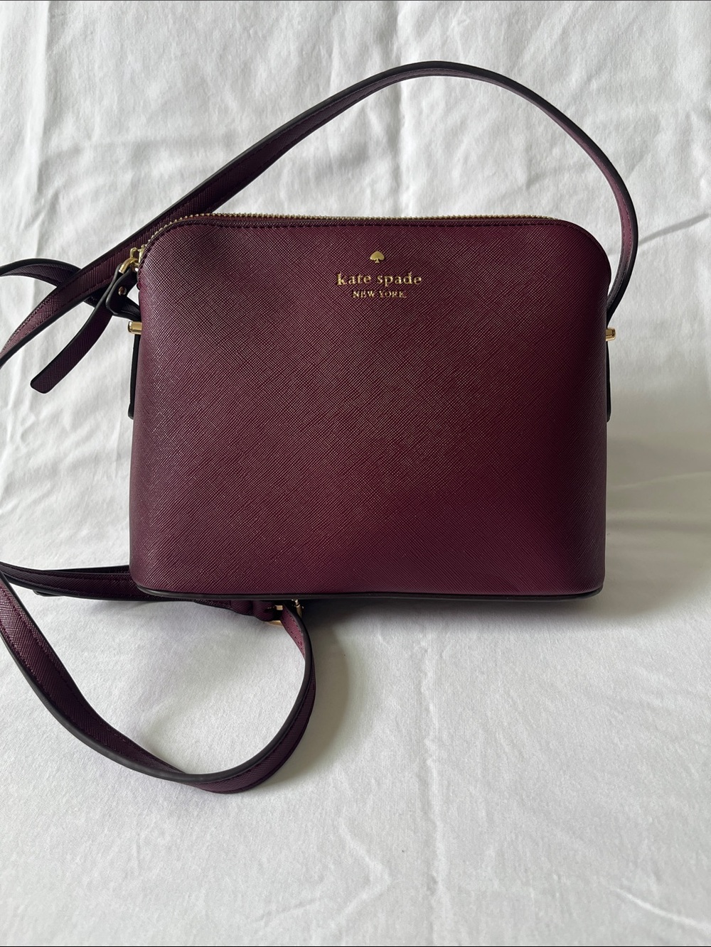 Kate Spade Wine Saffiano Crossbody Bag